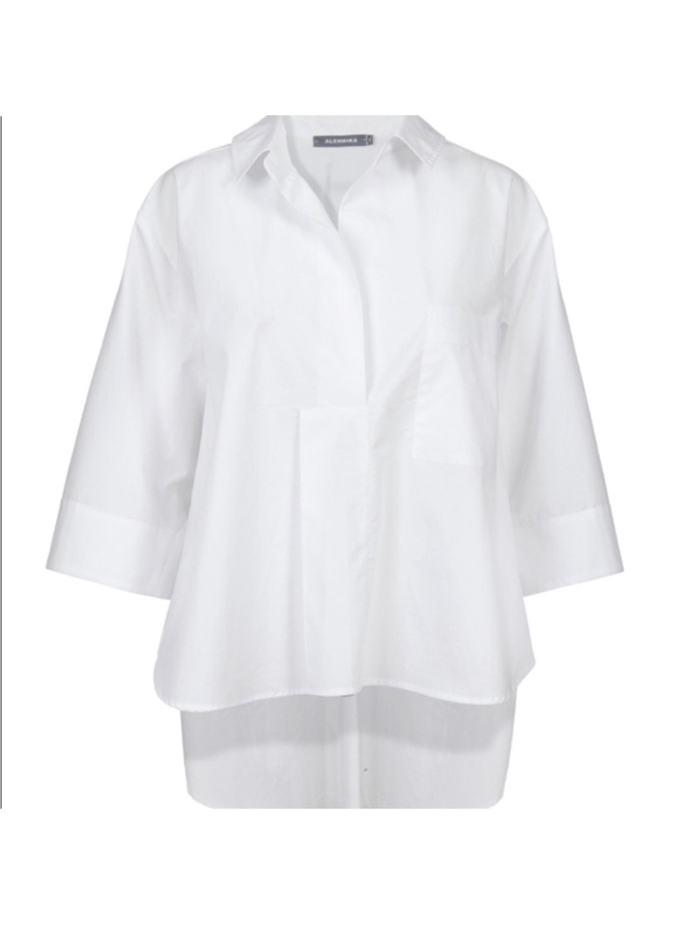 Alembika URBAN CHLOE A-LINE BLOUSE, WHITE Size 0 (4-6 USA)